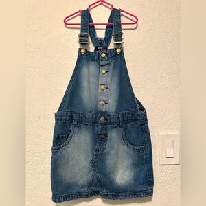 Girls Denim Overall Skirt 12